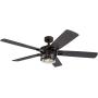Honeywell Ceiling Fans 50690-01 Bonterra, 52 inches, Matte Black