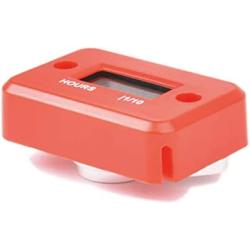 Runleader Digital LCD Waterproof Hour Meter for Small Engine,Track Oil Change Intervals, Generator,Lawn Mower,Outboard,ATV,Snow blowers,Marine,Dirt Ski ,Motorcycle(Included Bracket-HMB004)(M4-RE)