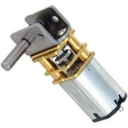 Heyiarbeit 12V 22RPM DC Worm Gear Motor High Torque Turbine Worm Gear Reduction Motor Reversible Speed Reducing Electric Gear Box Motor for DIY Robot Door Lock