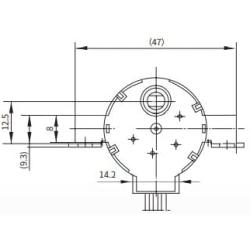 Stepper motor 12 VDC step angle 7.5° Unipolarity 1-2 phase (30BYJ46-149)