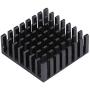 6pcs Small Heatsink 25 x 25 x 10 mm / 0.98 x 0.98 x 0.39 inch Aluminum Heat Sink with Thermal Conductive Double Sided Tape for Cooling GPU IC Chips VRAM VGA RAM