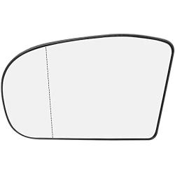 X AUTOHAUX Driver Left Side LH Rearview Heated Mirror Glass for Mercedes-Benz C 230 2002-2007 C 240 2001-2005