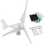 Dyna-Living Wind Turbine Generator 400W DC 12V 3 Blade Wind Turbine Motor with Charge Controller for Home Use Boat or Industrial Energy(Not Included Mast)