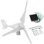 Dyna-Living Wind Turbine Generator 400W DC 12V 3 Blade Wind Turbine Motor with Charge Controller for Home Use Boat or Industrial Energy(Not Included Mast)