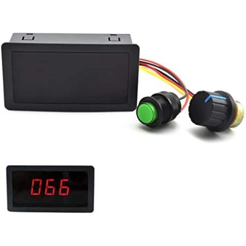 SDTC Tech 6V-30V 8A DC Motor Speed Controller 6V 12V 24V PWM Stepless Speed Control Switch Adjustable Driver Regulator with Duty Cycle LED Digital Display & Knob