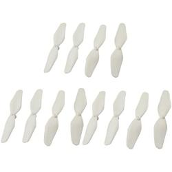 Main Blade Propellers CCW CW Replacement Propeller Guard Protectors Motors for Syma X21 X21W X22 X22W Drone Replacement RC Quadcopter Spare Parts Set White (Propellers 12pcs)