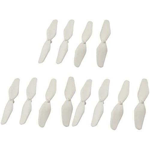 Main Blade Propellers CCW CW Replacement Propeller Guard Protectors Motors for Syma X21 X21W X22 X22W Drone Replacement RC Quadcopter Spare Parts Set White (Propellers 12pcs)