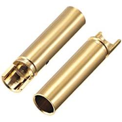 uxcell 4 mm Bullets Connector Gold Plated Banana Plugs Female for RC Battery ESC Motor 6pcs