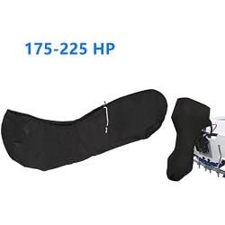 munirater Outboard Boat Motor Cover,with 600D Heavy Duty Oxford Fabric + Extra PVC Coating,Waterproof Outboard Engine Covers Replacement for 175-225 HP Motors