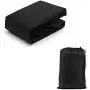 Softclub Outboard Motor Cover 8-20 HP, Full Outboard Engine Cover, Black 600D Waterproof Boat Motor Hood Cover