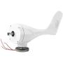 YaeMarine Wind Turbine Generator, 400W 12V Wind Turbine Businesses 5 Blade Wind Controller Turbine Generator kit for Home/Camping, White, Black, Blue, Red, Green (White)