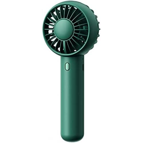 gaiatop Mini Portable Fan, Dual Motors Powerful Handheld Fan, Cute Design 3 Speed Personal Small Desk Fan with Base, Lightweight Makeup USB Rechargeable Fan for Stylish Girl Women Men Indoor Outdoor