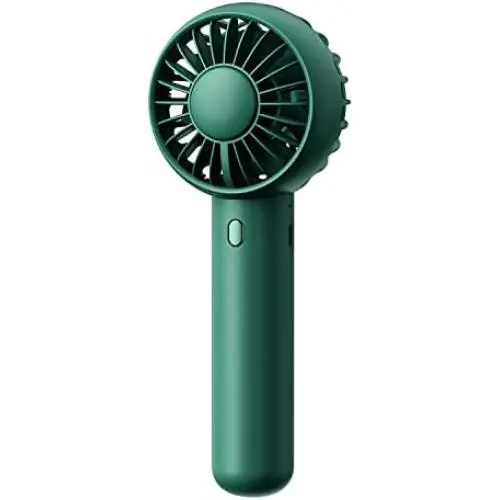 gaiatop Mini Portable Fan, Dual Motors Powerful Handheld Fan, Cute Design 3 Speed Personal Small Desk Fan with Base, Lightweight Makeup USB Rechargeable Fan for Stylish Girl Women Men Indoor Outdoor