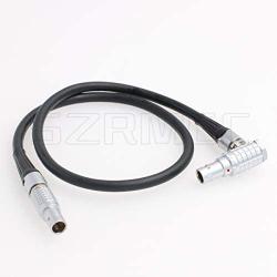 SZRMCC Nucleus-M 0B 7 Pin Male to 0B 7 Pin Male for Wireless Follow Focus Motor Connection Control Cable Daisy-Chained to 7-pin (Straight-Elbow 60cm)