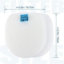 IX140 IX141 IX142 Filters, Sgizoku IX141 Filters for Shark Rocket Pet Pro IZ140 IZ140C IZ141C IZ142 UZ145 Stick Vacuums, Part 616FJ140 & 617FJ140, 6 Pack Foam and 6 Pack Flet Filter Kit