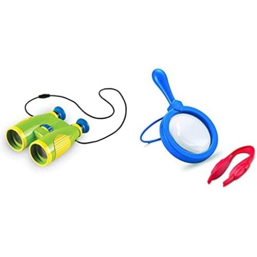 Learning Resources Primary Science Big View Binoculars, Exploration Play, Ages 3+ & Magnifier & Tweezers, Fine Motor Toy, Easy Grip, Ages 3+