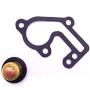 SouthMarine Boat Engine 6E5-12411-00 6E5-12411-02 Thermostat and 682-12414-A1 Gasket for Yamaha 9.9hp 15hp 2-Stroke E9.9B E15B 9.9C Outboard Motor