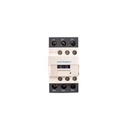 Electrodepot 30 Amp 3 Pole Normally Open IEC 660V Contactor, Auxiliary 1NO-1NC – 110-120VAC Coil, Inductive 32A, Resistive 50A with Mounting Base for DIN Rail (Pack of 2)