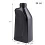 Hacaroa 6 Pack Plastic Engine Oil Jugs, 34 Oz Black Liquid Utility Jug Empty Bottle Refillable Container for Storing Motor Oil, Bleach, Detergent, Lubricant, Automotive Fluids