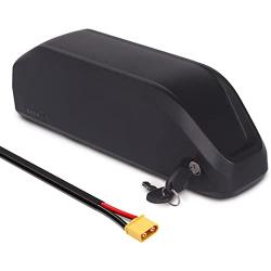 Jieoto 48V Electric Bicycle Battery, 10Ah/13Ah/15Ah/17Ah Li-Ion E-Bike Battery Pack with 2A Charger and BMS, for Bike Battery 200W 350W 500W 750W Motor