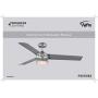 Edwige Collection 3-Blade White 52-Inch DC Motor LED Contemporary Ceiling Fan