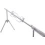 LB Spinner Adjustable Portable Battery Operated Professional Outdoor BBQ Rotisserie Spit with Motor, Silver PRO