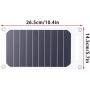 Solar Panel,10W 5V Solar Panel Charger with Buckles Semi Flexible Portable Monocrystalline Solar Charging Tool Mobile Power Supply,for Automobiles Ships Motorcycles Household Appliances Outdoor