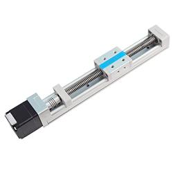 FUYU FSK30J Mini Linear Rail Linear Guide Ball Screw Linear Actuator Slide Table Linear System CNC Stage Motorized Nema 11 Stepper Motor for DIY Small Sliders 150mm Stroke