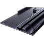 MotorGuide 8M0095973 Universal Quick-Release Bracket Top Plate for Electric Trolling Motors — Aluminum — Black