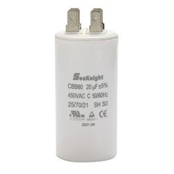 BlueNatHxRPR 20uF MFD CBB60 Run Capacitor for Air Compressor Water Pump Motor Single Phase Motor