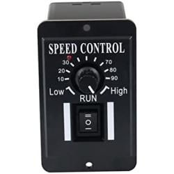 Tuimiyisou Motor Speed Controller DC PWM Brush Generator Control Adjustable 10-60V 6A with Reversible Switch Industrial Automation-Motor Speed Controller