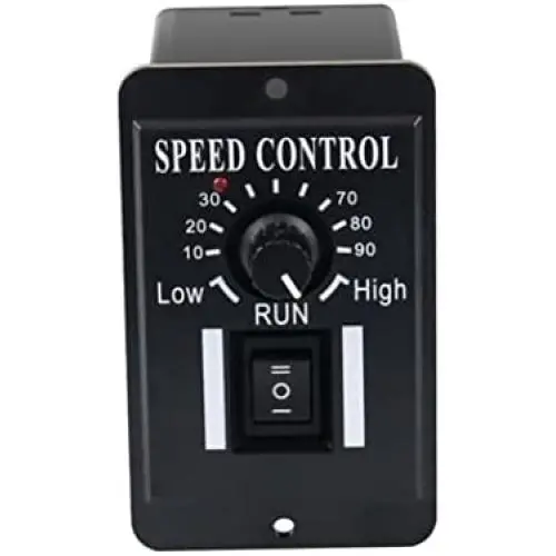 Tuimiyisou Motor Speed Controller DC PWM Brush Generator Control Adjustable 10-60V 6A with Reversible Switch Industrial Automation-Motor Speed Controller