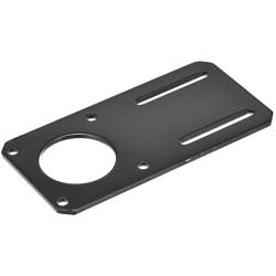 MECCANIXITY Motor Bracket Motor Mounting Holder 132x65mm Black for NEMA 23 Stepper Motor