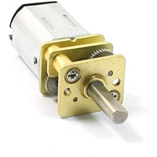sourcing map Reducer Gear Motor GA12-N20 DC 12V 148r/min Speed for Electric Lock Silver Tone