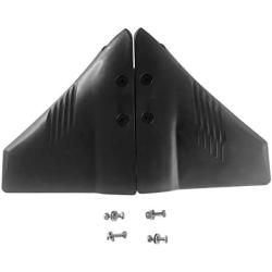 HS001 Dorsal-Fin Style Hydrofoil Stabilizer for Outboard Motors Drive 5-150hp with Durable UV-Resistant Molded Black Plastic Material Wings and SS316 Bolts ;