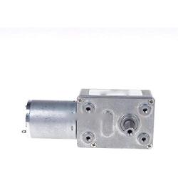 Pangocho Jinchao-Dc Motor JGY-370 Turbine Worm Gear DC Geared Motor, Shaft 6mm High Torque Self-Lock, 6V 12V 24V DC 6~210 RPM, Easy to Install (Speed(RPM) : 800, Voltage(V) : 24)