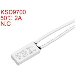 uxcell Normally Close Temperature Switch, 50℃ N.C 2A Thermal Switch Thermostat Temperature Control Switch 2pcs