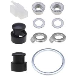 1 Set E-Bike Hub Motor Nuts Bike Safety Washers Electric Bicycle Wheel Lock Nuts Motor Axle Bolt Screw for 250W-500W Motors with 12mm Shaft