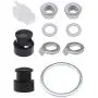 1 Set E-Bike Hub Motor Nuts Bike Safety Washers Electric Bicycle Wheel Lock Nuts Motor Axle Bolt Screw for 250W-500W Motors with 12mm Shaft