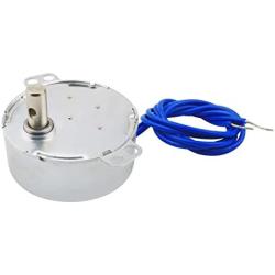 BNYZWOT Metal TYC-50 Double Flat Shaft CW/CCW Undirectional Speed Reduction Synchronous Motor AC110V 5-6RMP Silver 8 Pack