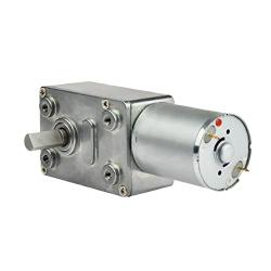 XHSP High Torque Turbo Geared Motor, JGY-370 12V 10rpm DC Worm Gear Motor- Small Electric Motor Low RPM Reducer Self-Locking Motor for DIY Mini Geared Motor