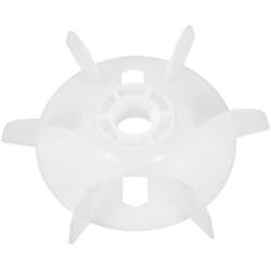 uxcell Motor Fan Blade 155mmx24mm Round Shape Bore White Engineering Plastic with 6 Vanes