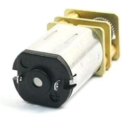 sourcing map Reducer Gear Motor GA12-N20 DC 12V 148r/min Speed for Electric Lock Silver Tone