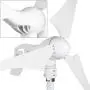 Pikasola Wind Turbine Generator 400W 24V with 3 Blade 2.5m/s Low Wind Speed Starting Wind Turbines with Charge Controller, Windmill for Home