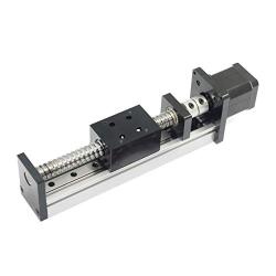 Befenybay 100mm Length Travel Linear Stage Actuator with Square Linear Rails Ballscrew SFU1605 with NEMA17 Stepper Motor for DIY CNC Router Parts X Y Z Axis
