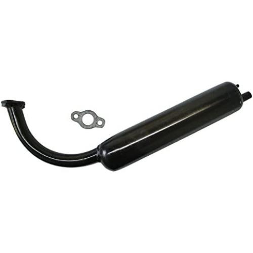 sthus 40mm Black Muffler Stock Exhaust Pipe for 49cc 50cc 60cc 66cc 80cc Motorized Bicycle 2-Stroke