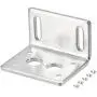 MECCANIXITY Motor Bracket Motor Mounting Holder 30x46x38mm Silver Tone for Worm Gear Motor with Screws