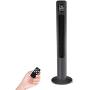 ISOBU LILIANG- - Evaporative Coolers Quiet Cooling Tower Fan with Remote Control, Ioniser, 15 Timer, and 3 Speed Settings, Oscillating Pedestal Fan - Black BMZDLFJ-1