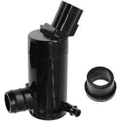 Windshield Washer Pump w/Grommet Replacement for Ford Escape, Focus, F150, F350, Mazda B2300, B2500 Mercury Monterey, Mariner Replaces OEM 7R33-17664-DA, 7L8Z-17664-A, F6SZ-17664-A