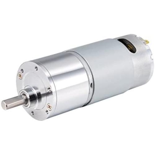 uxcell 12V DC 45 RPM Gear Motor High Torque Electric Reduction Gearbox Eccentric Output Shaft